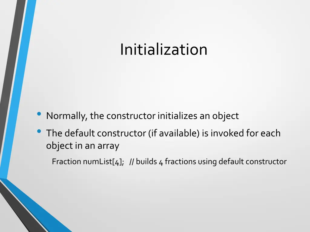 initialization
