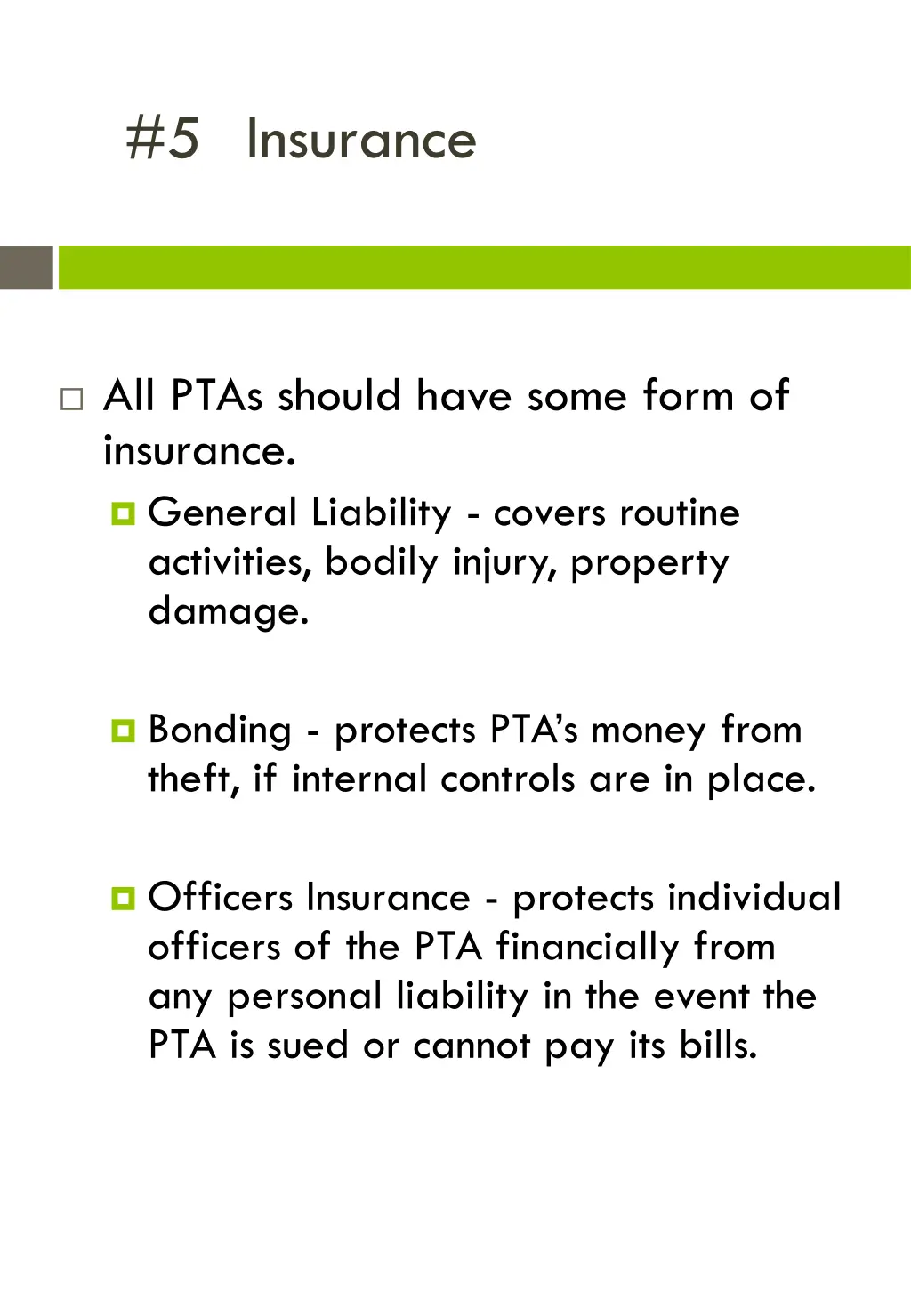 5 insurance