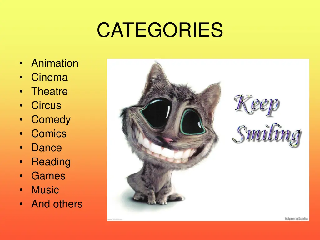 categories