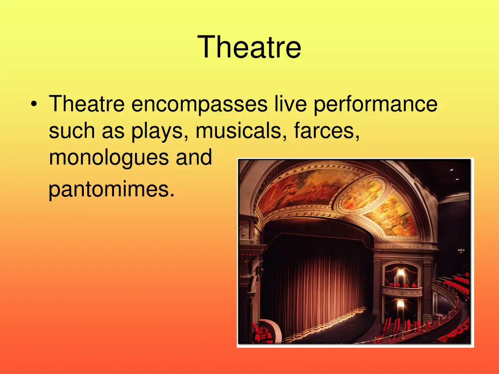theatre