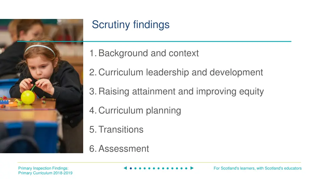 scrutiny findings