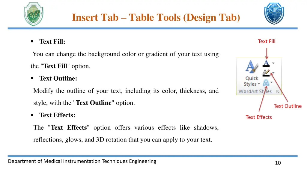 insert tab table tools design tab 4