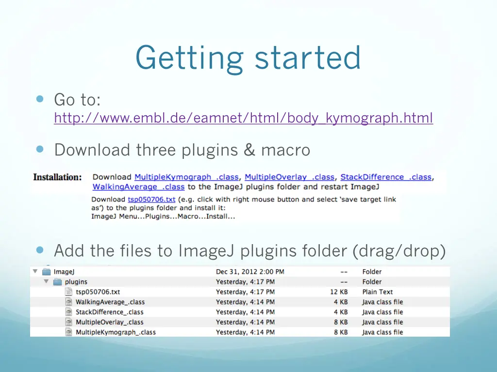 getting started
