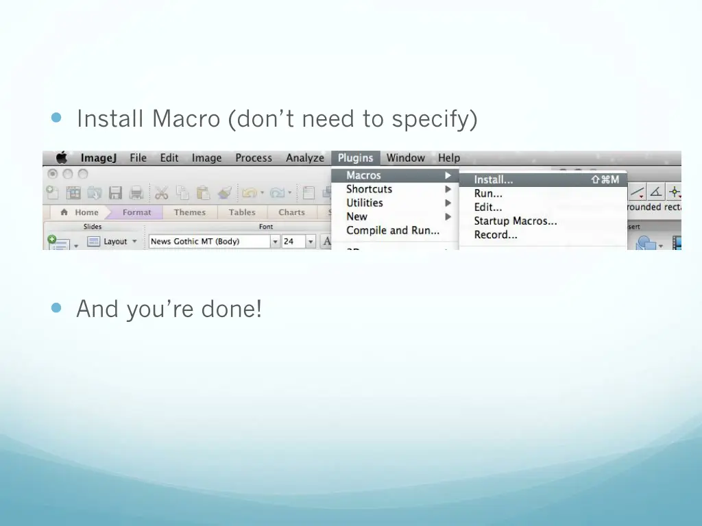 install macro don t need to specify
