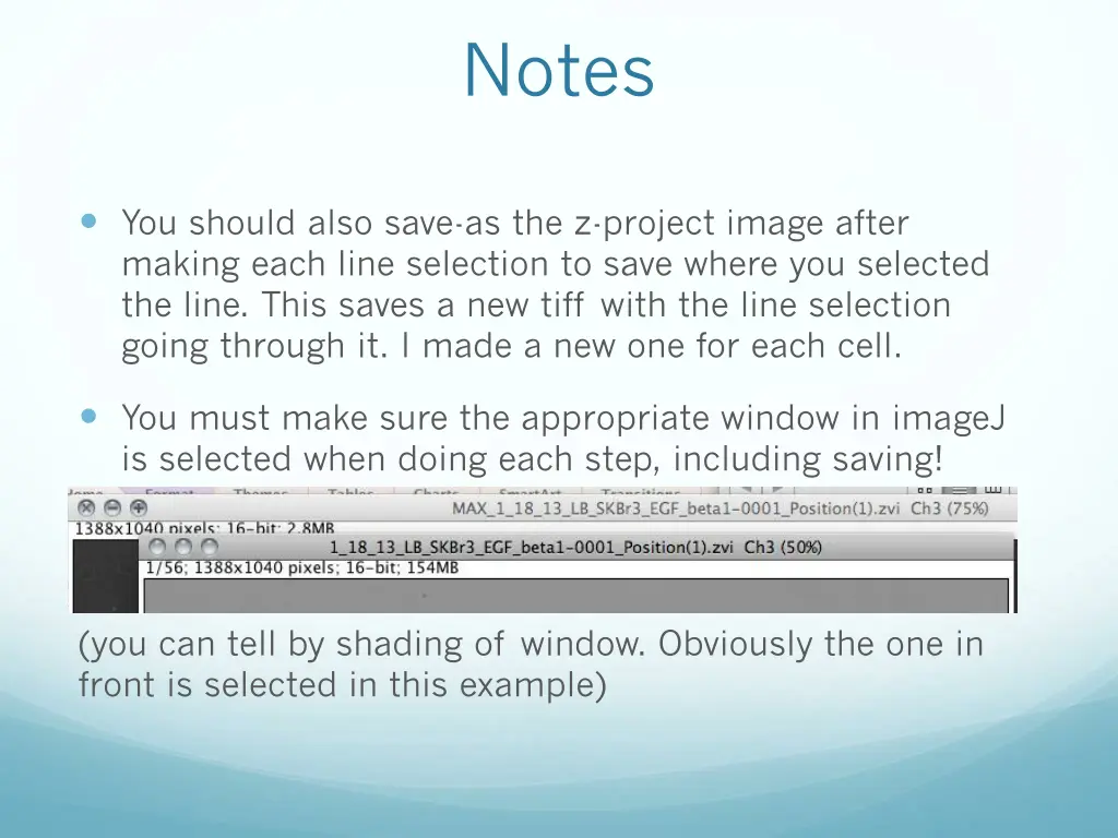 notes