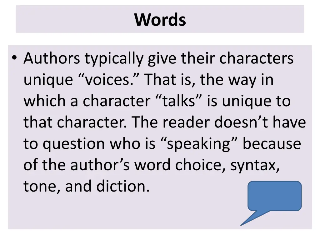 words