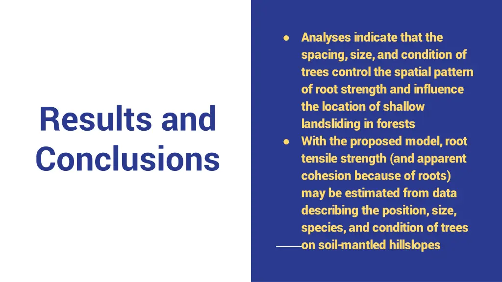 analyses indicate that the spacing size