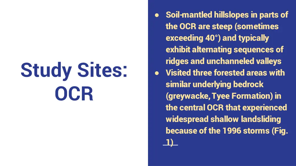 soil mantled hillslopes in parts