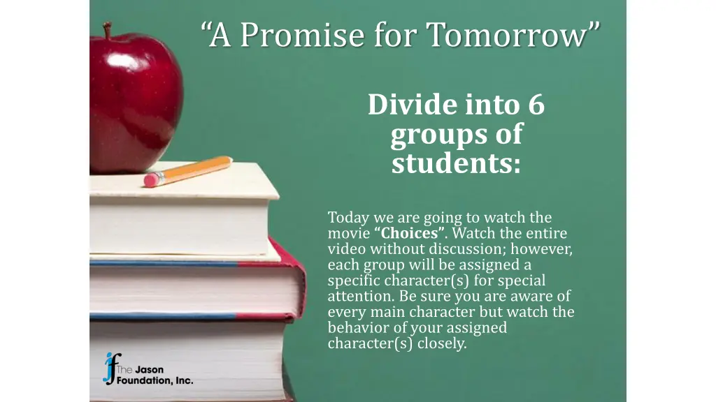 a promise for tomorrow 1