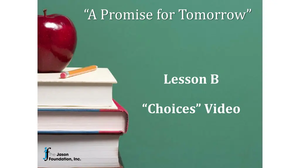 a promise for tomorrow