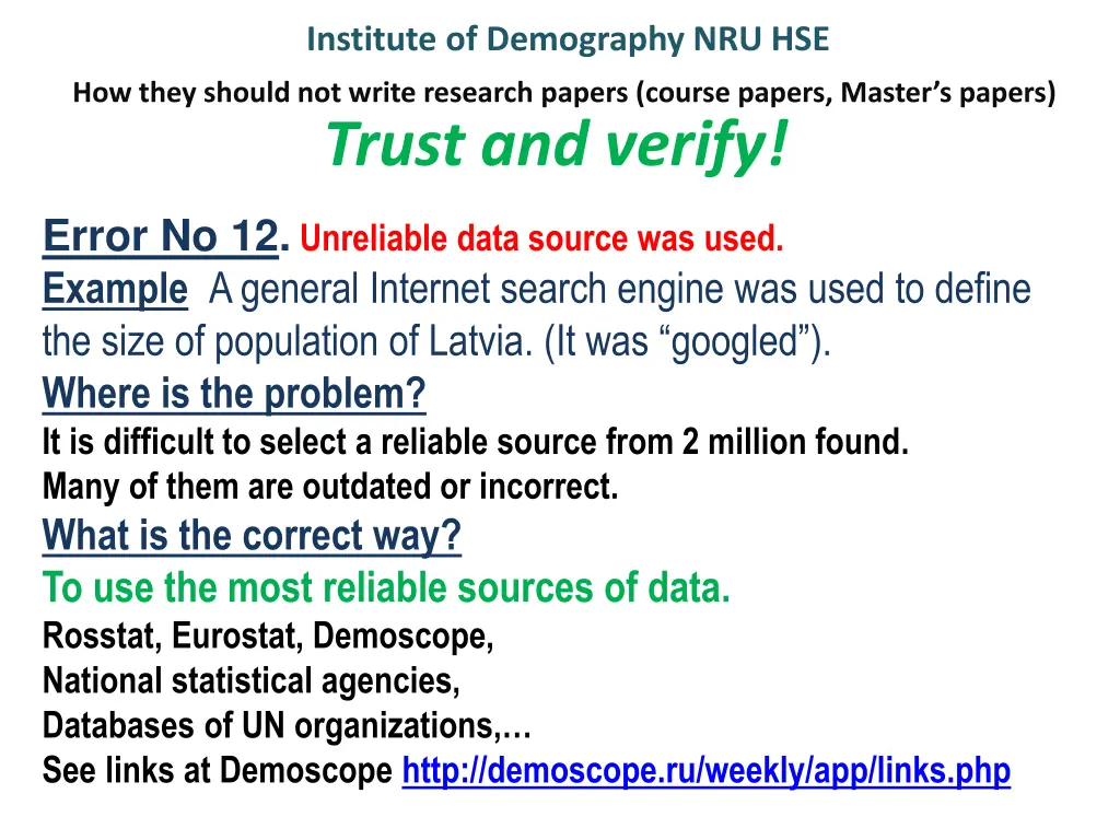 institute of demography nru hse 13