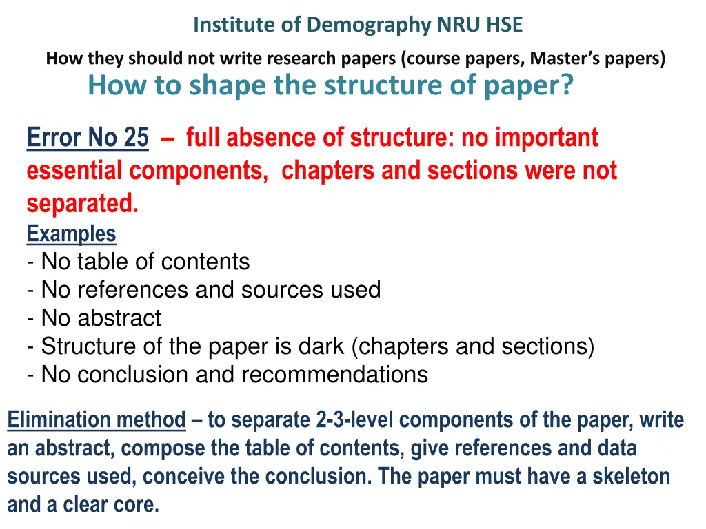 institute of demography nru hse 29