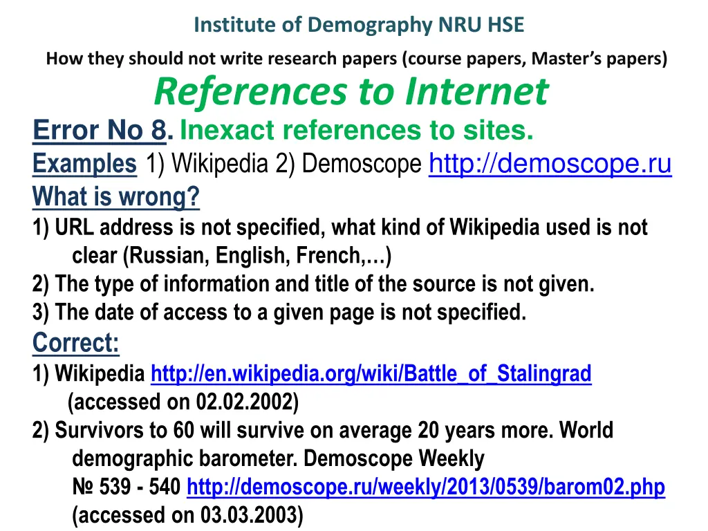 institute of demography nru hse 9
