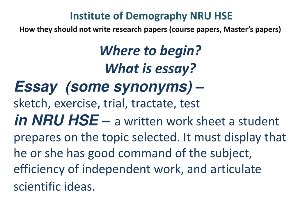 institute of demography nru hse how they should 1
