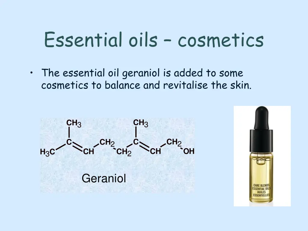essential oils cosmetics