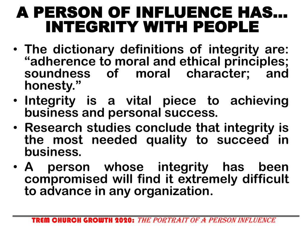 a person of influence has a person of influence