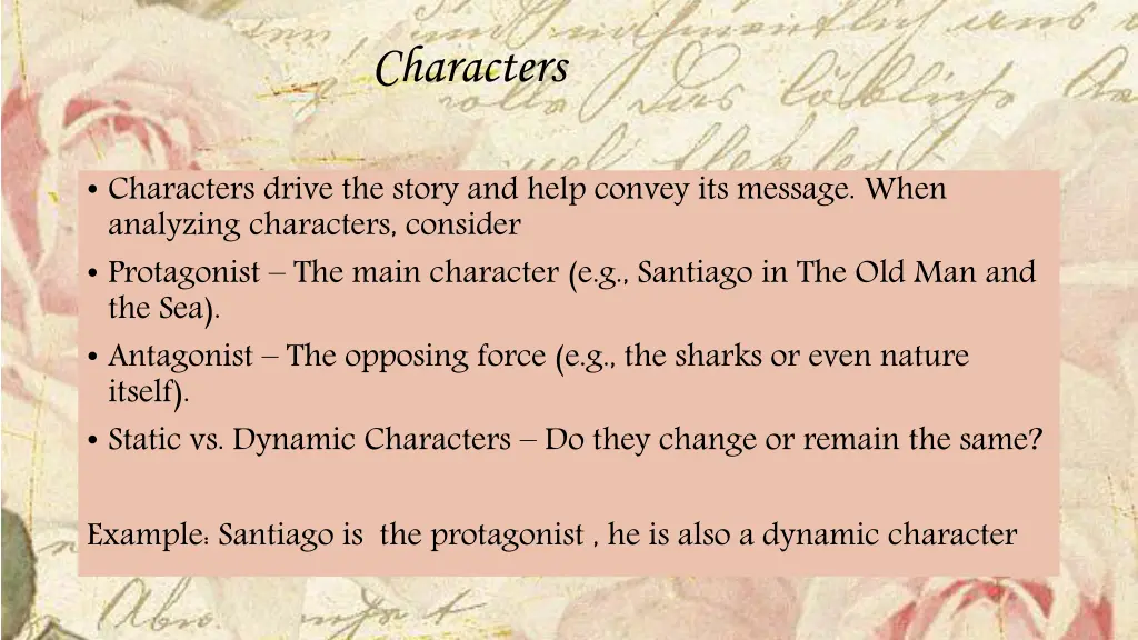 characters