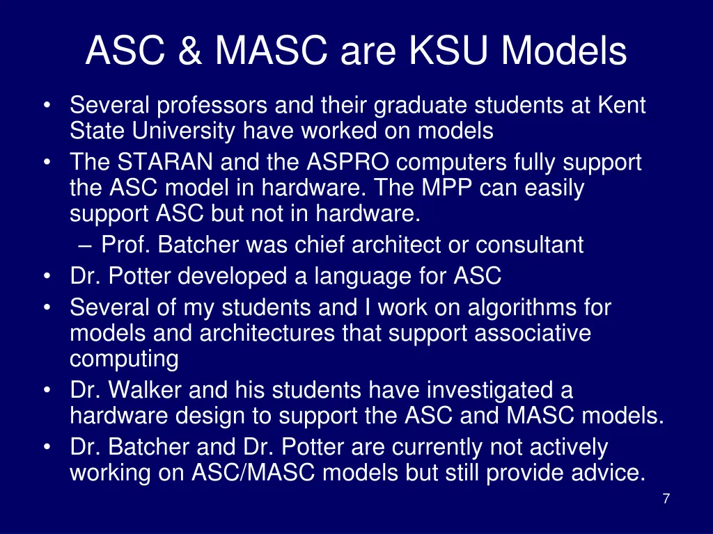 asc masc are ksu models
