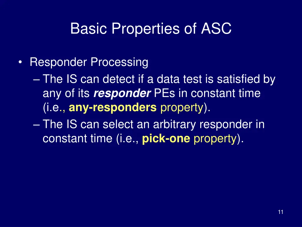 basic properties of asc 1