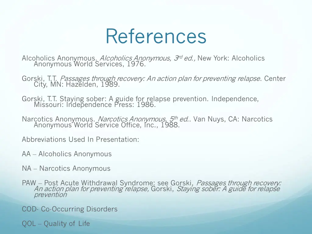 references