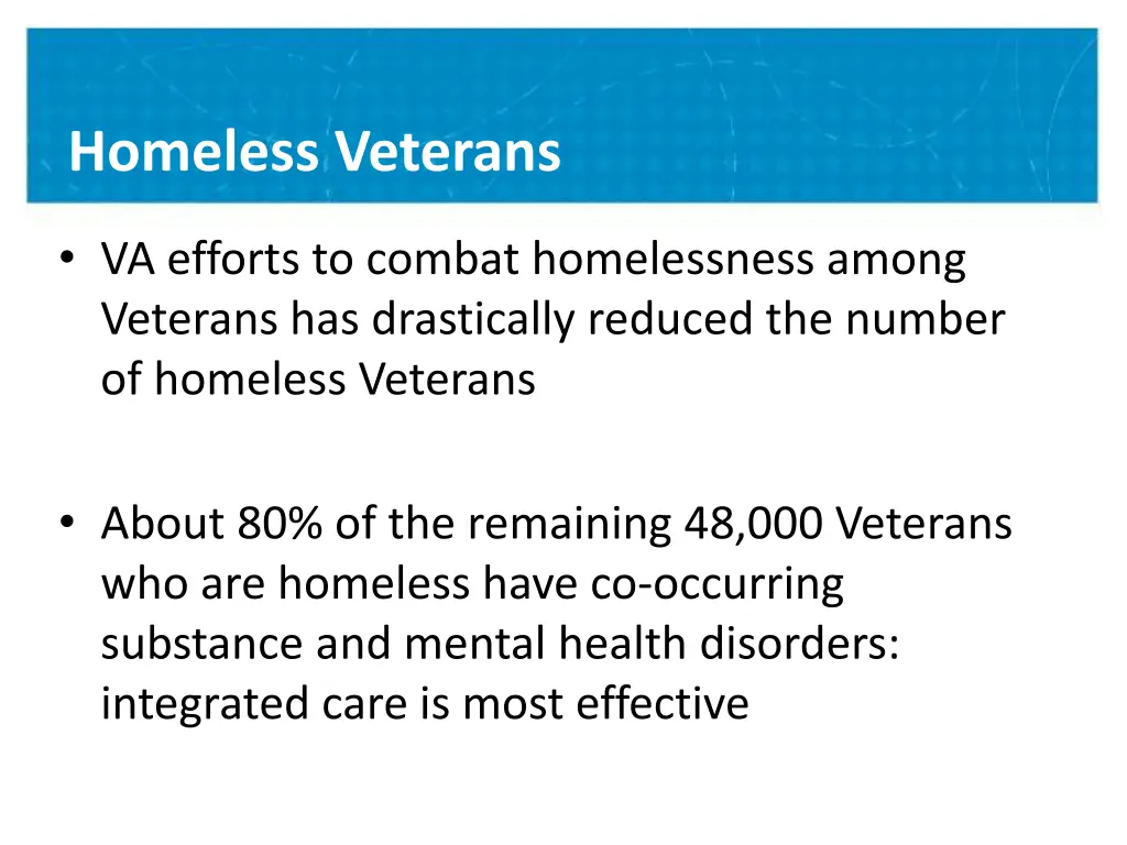 homeless veterans