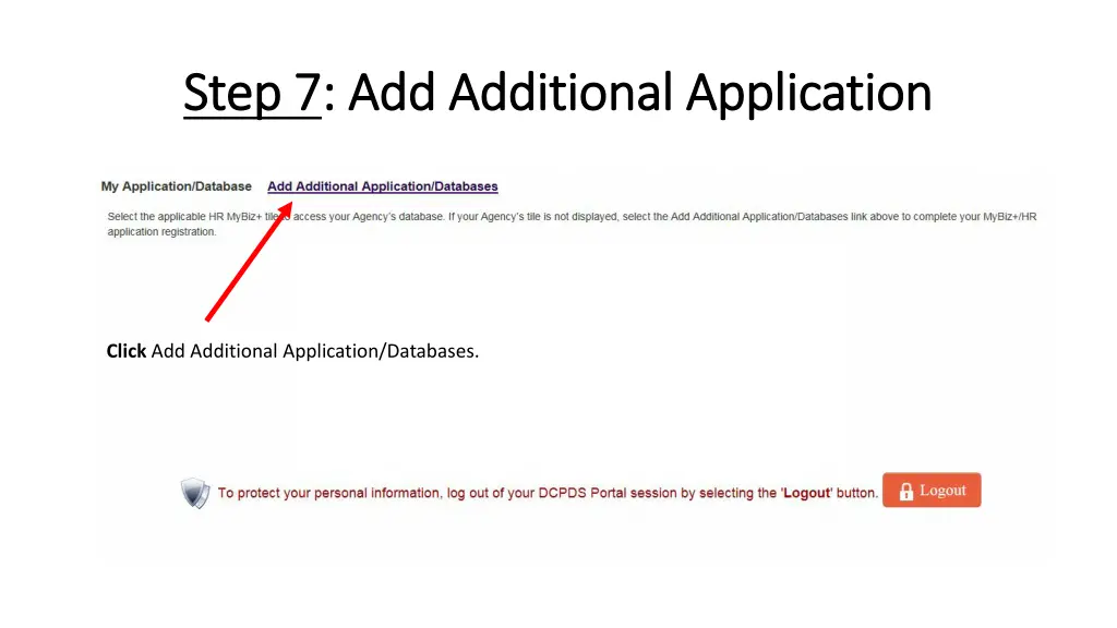 step 7 step 7 add additional application