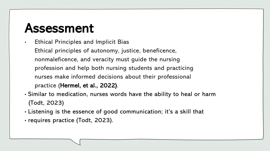 assessment assessment ethical principles
