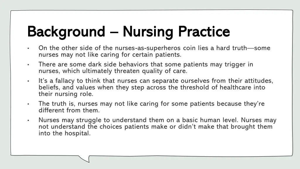 background background nursing practice nursing