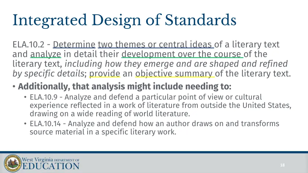 integrated design of standards 2