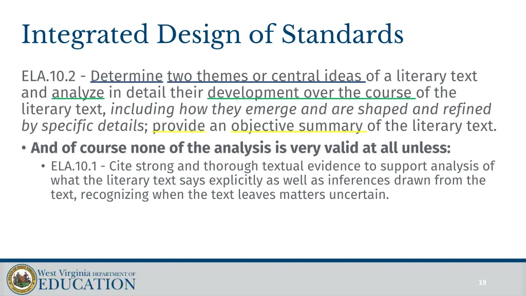 integrated design of standards 3