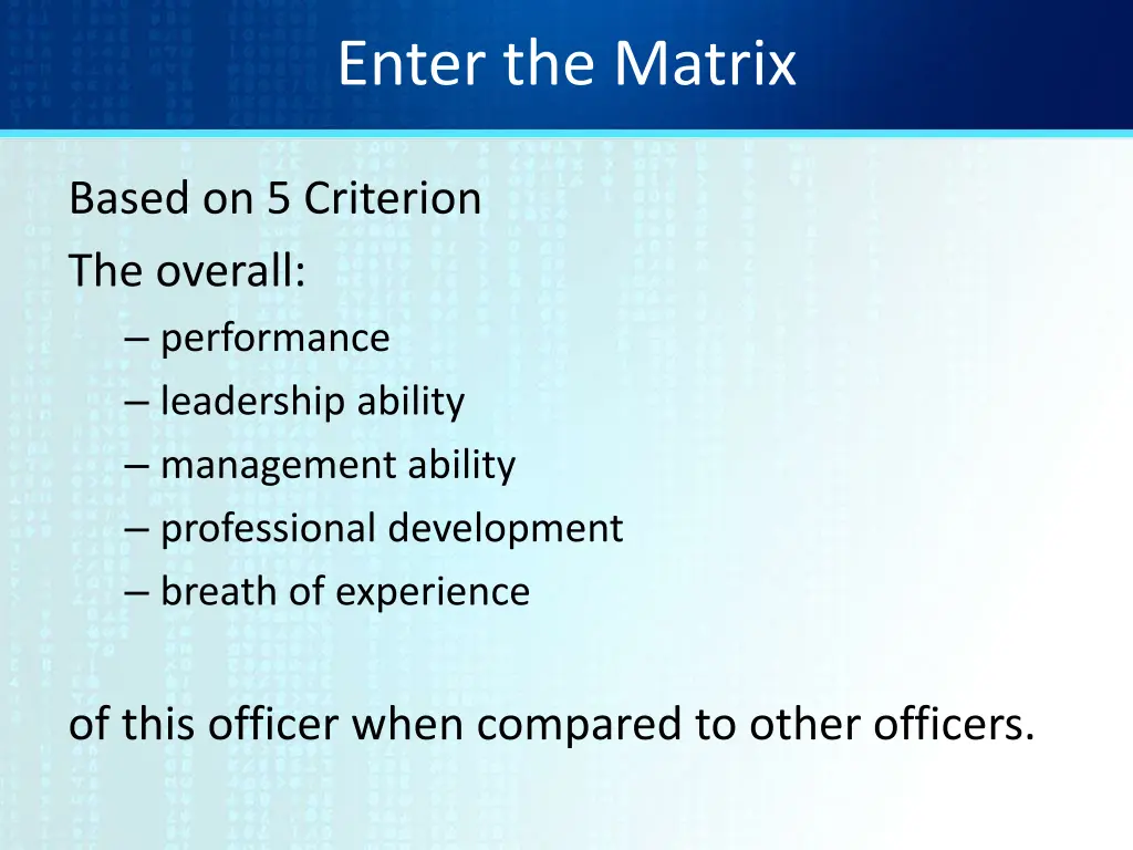 enter the matrix 1