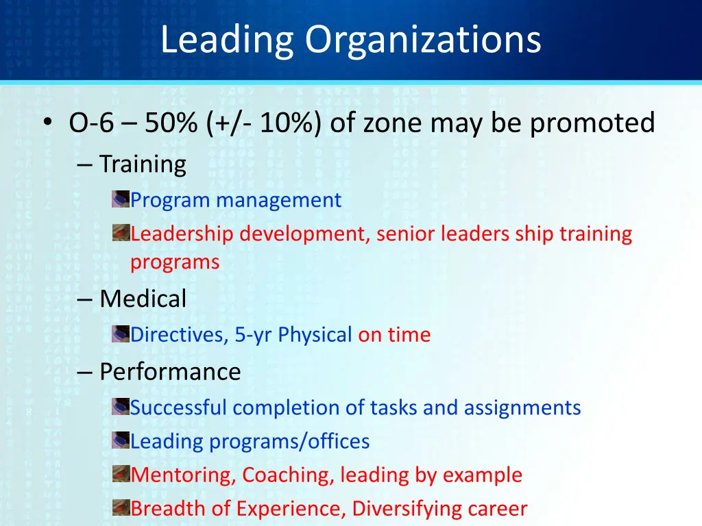 leading organizations