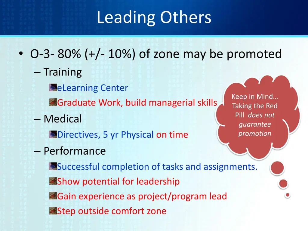 leading others