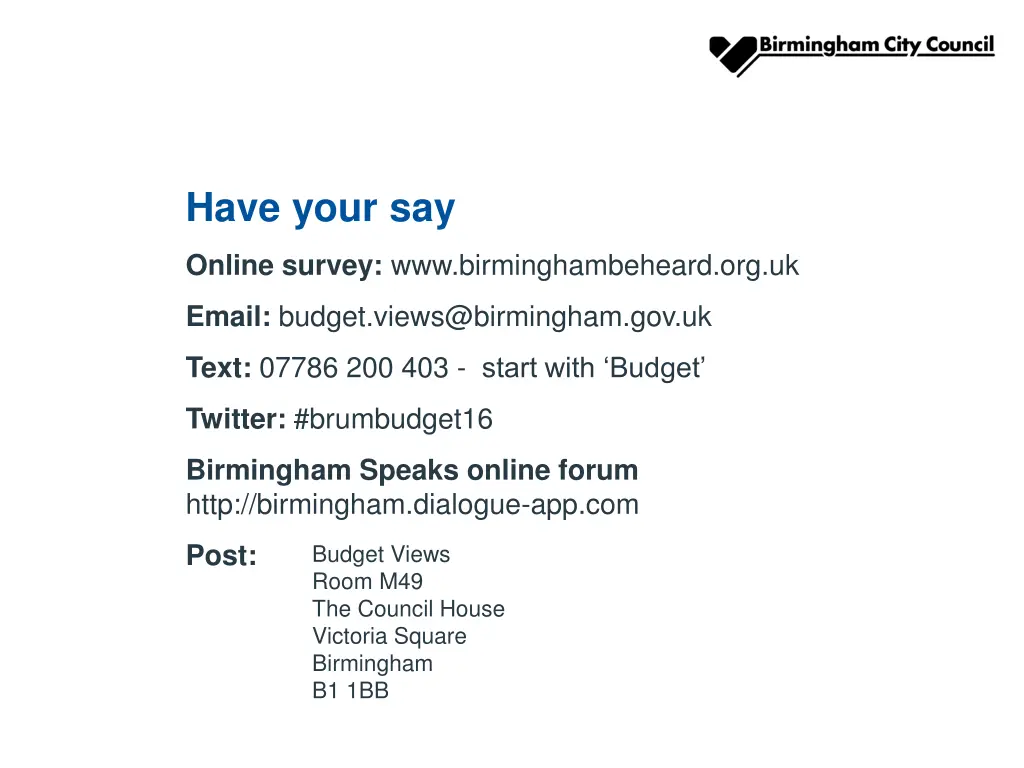 have your say