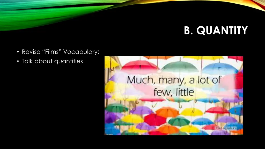 b quantity