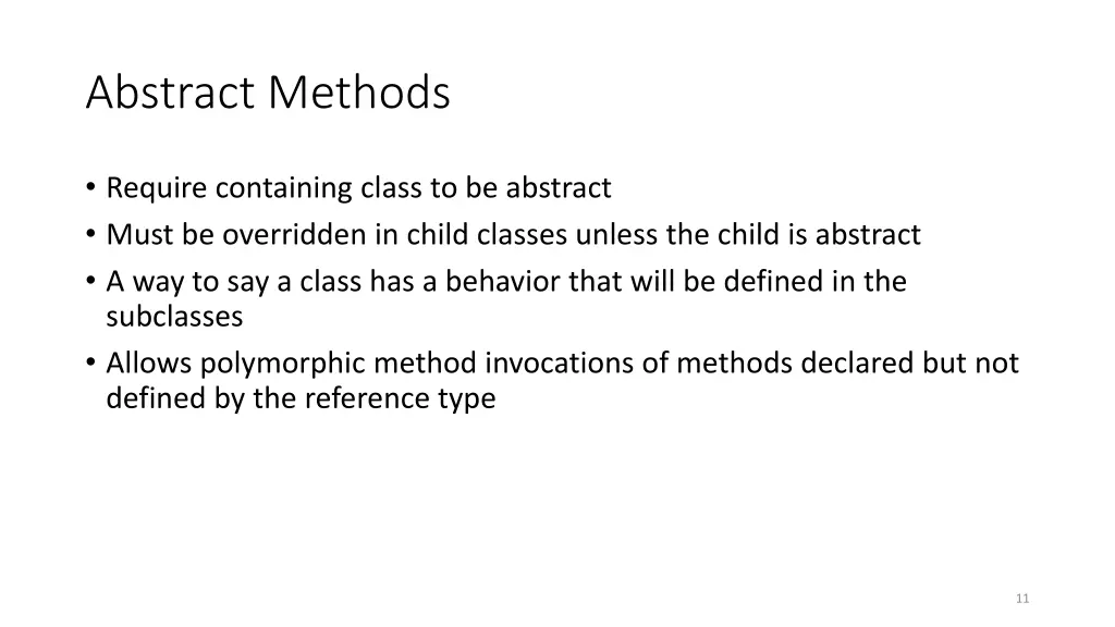 abstract methods
