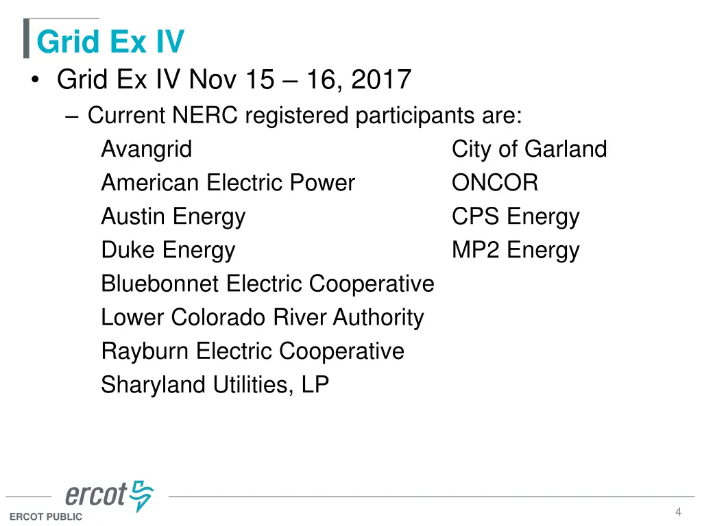 grid ex iv grid ex iv nov 15 16 2017 current nerc