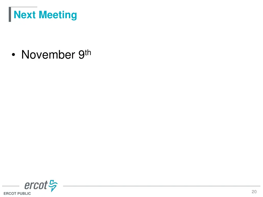 next meeting