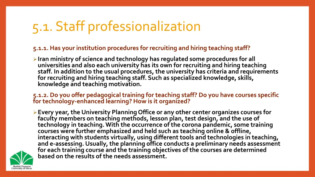 5 1 staff professionalization