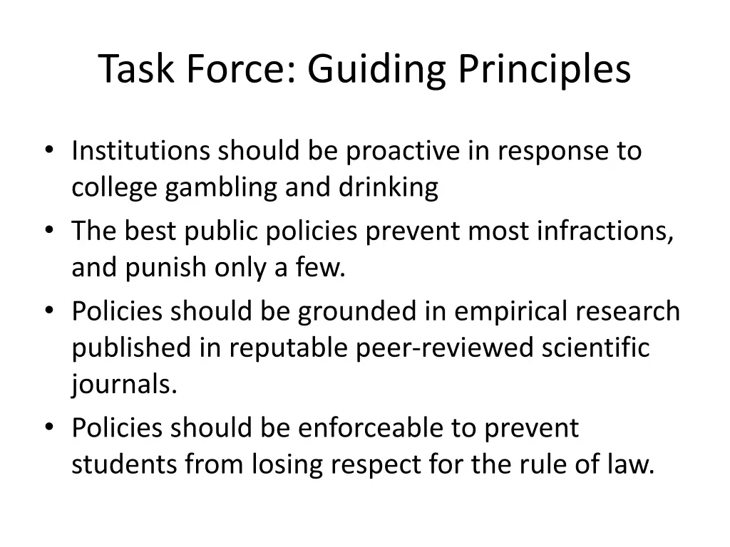 task force guiding principles 1