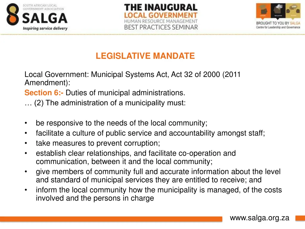legislative mandate 2