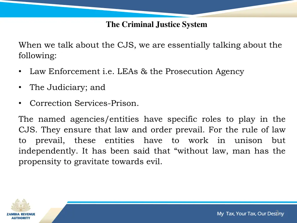 the criminal justice system