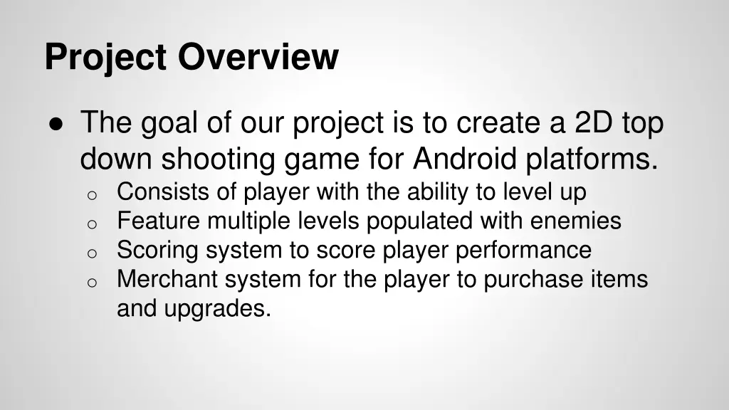 project overview