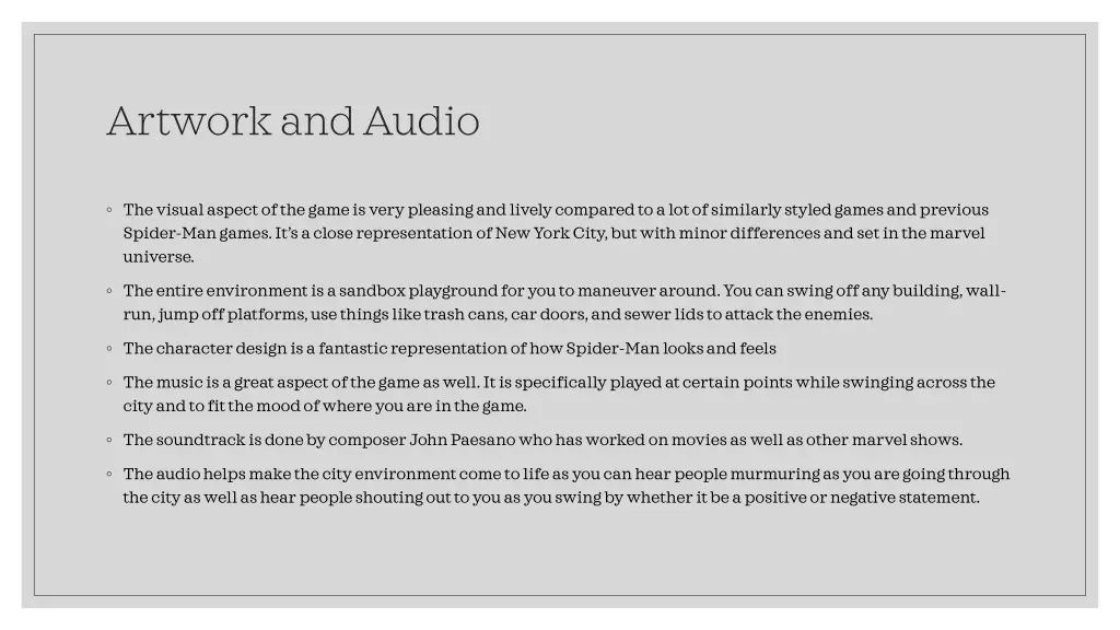 artwork and audio