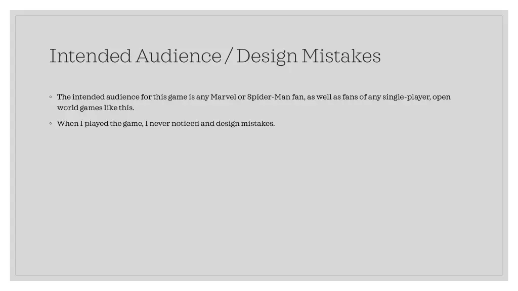 intended audience design mistakes