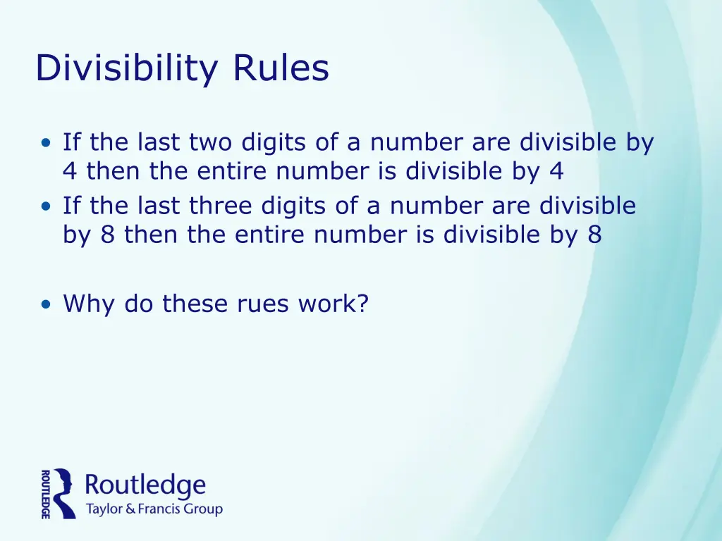 divisibility rules