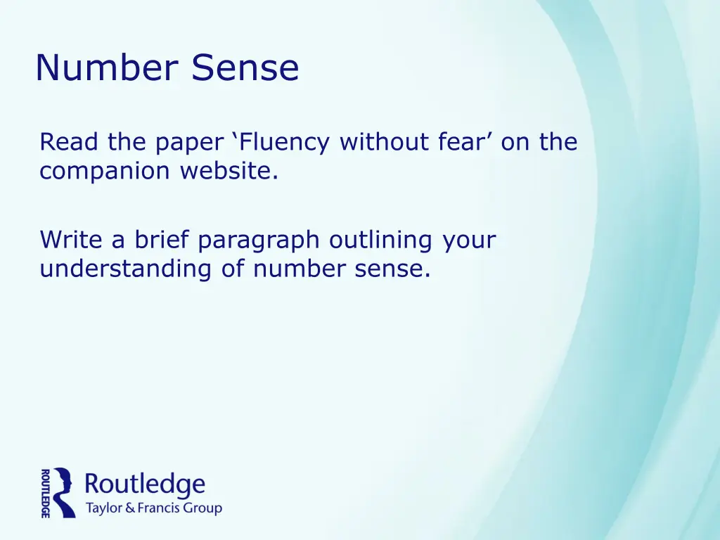 number sense