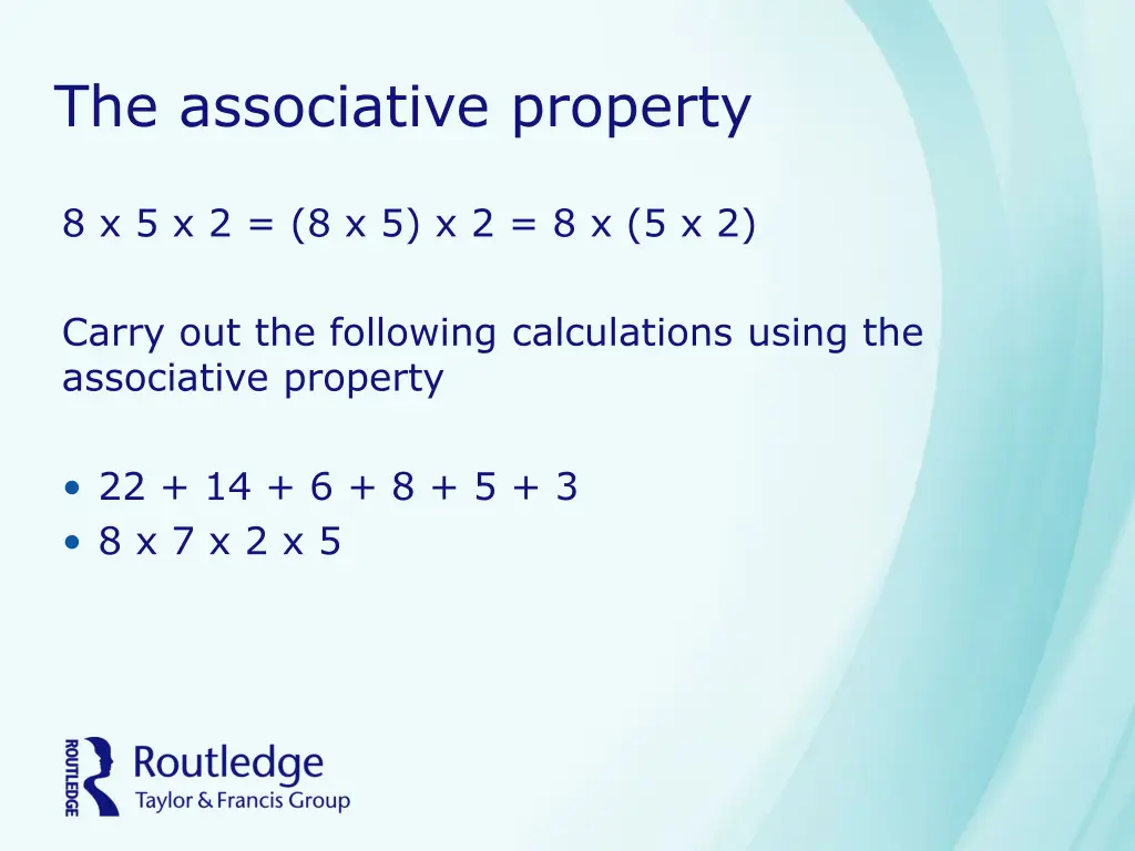 the associative property