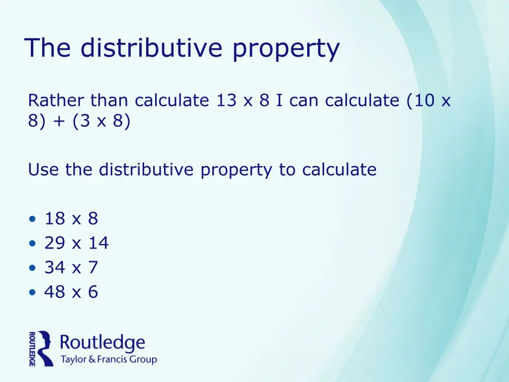 the distributive property