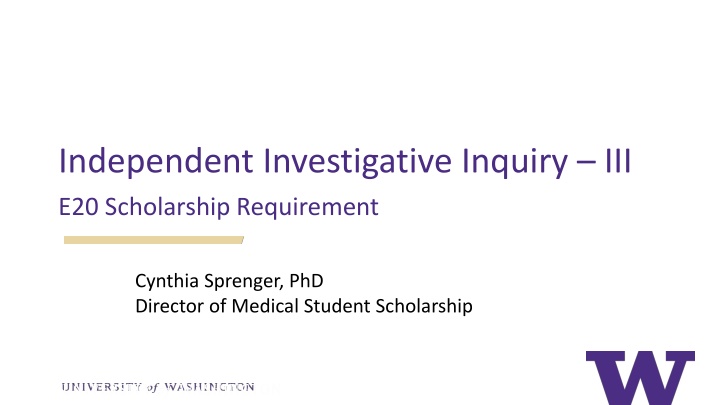 independent investigative inquiry